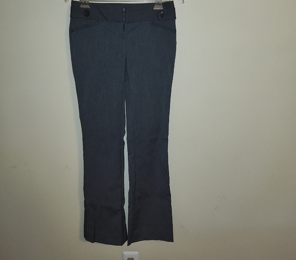 The Limited Pants - The Limited Charcoal Pinstripe Stretch Pants